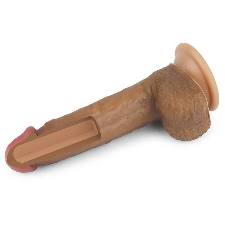 Dildo Nature 85 Silicona Liquida Marron