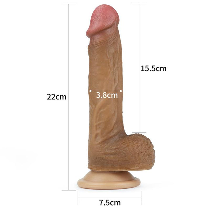 Dildo Nature 85 Silicona Liquida Marron