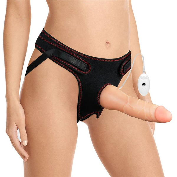 Arnes con Dildo con Vibracion y Control Remoto 75