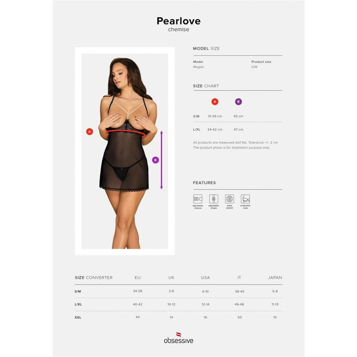 Pearlove Babydoll con Copas Abiertas