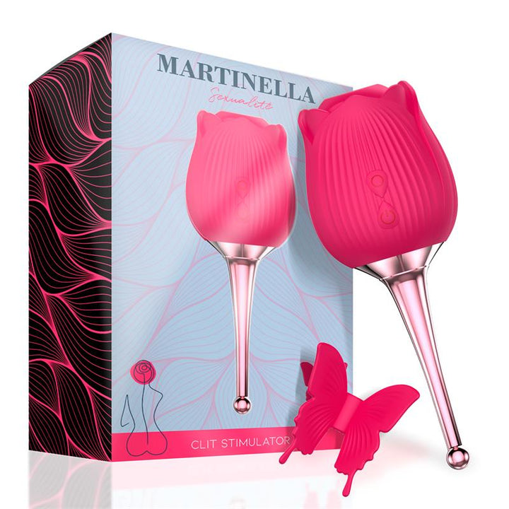 Martinella Estimulador de Clitoris y Vibrador de Punto Rose Rose Gold