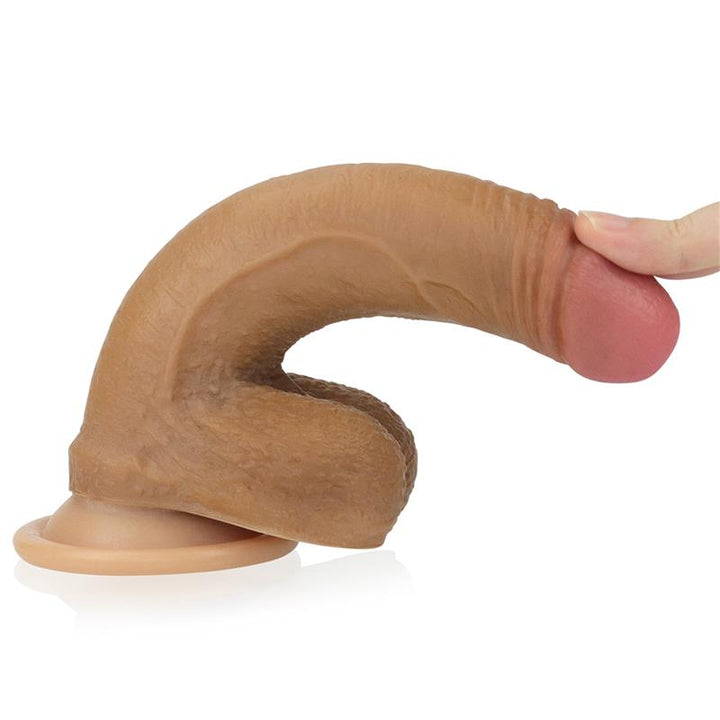 Dildo Nature 7 Silicona Liquida Marron