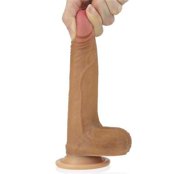 Dildo Nature 7 Silicona Liquida Marron