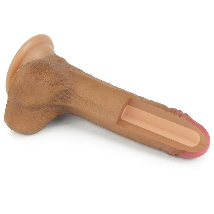 Dildo Nature 7 Silicona Liquida Marron