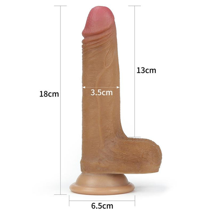 Dildo Nature 7 Silicona Liquida Marron