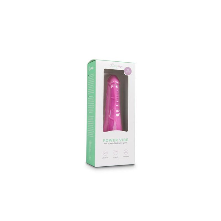 Vibrador Realista Silicona Rosa