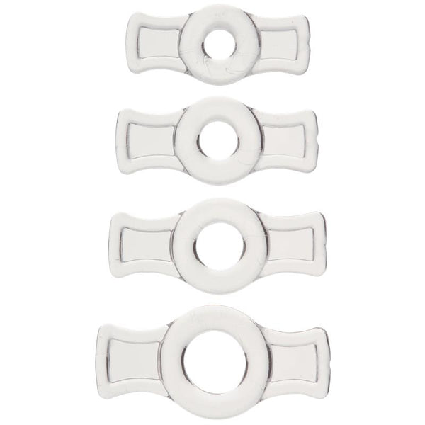 Set 4 Anillo para el Pene Elasticos Transparentes