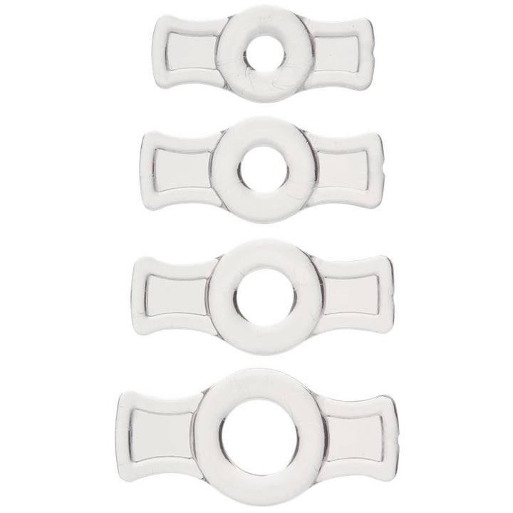 Set 4 Anillo para el Pene Elasticos Transparentes
