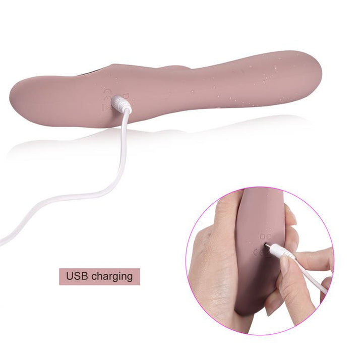 Vibrador Silicona USB Katerina 21 cm