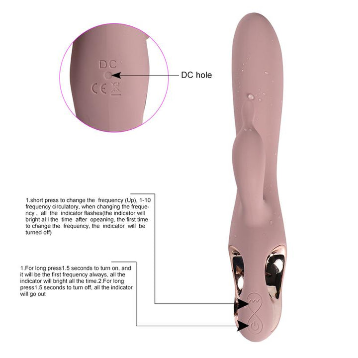 Vibrador Silicona USB Katerina 21 cm