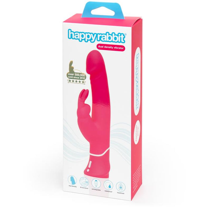 Vibrador Realistic Dual Density Rabbit Rosa