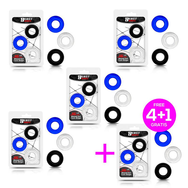 Pack 41 Pack 3 Anillos para el Pene 3 solores 16 cm