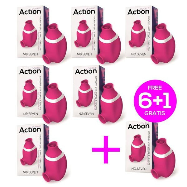 Pack 61 No Seven 2 en 1 Estimulador de Clitoris y Lengua Estimuladora