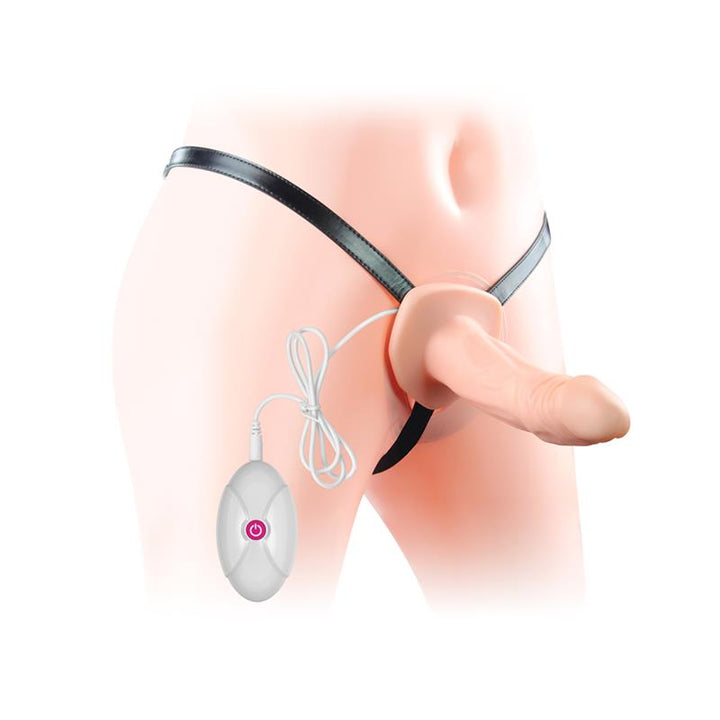 Arnes Unisex Pene Hueco con Vibracion