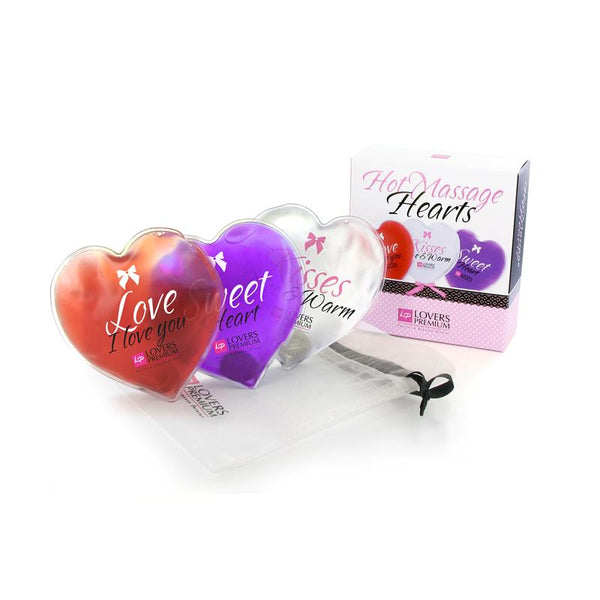 Loverspremium Corazones de Masaje Caliente 3 pcs