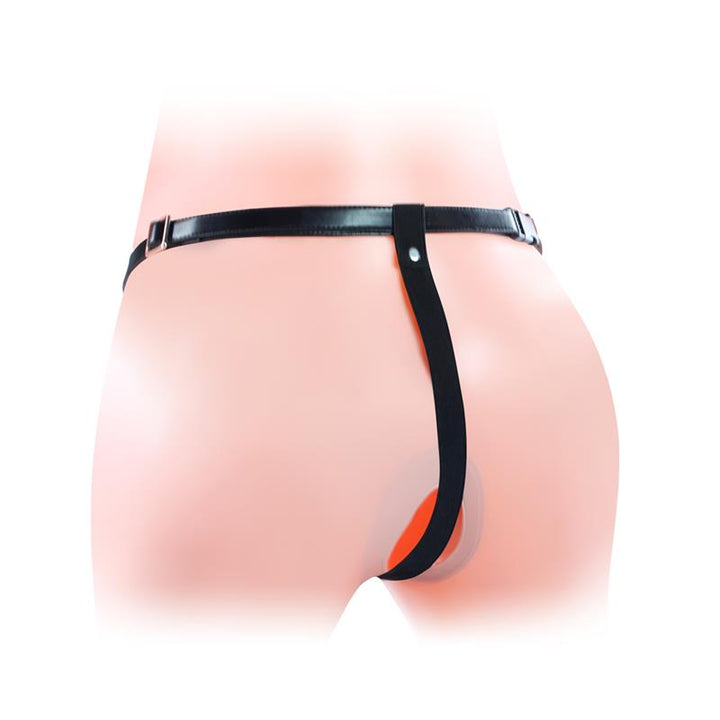 Arnes Unisex Pene Hueco con Vibracion