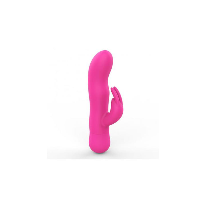 Mira Vibrador con Conejito Silicona Rosa