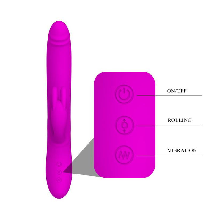 Vibrador y Rotador Byron Color Purpura