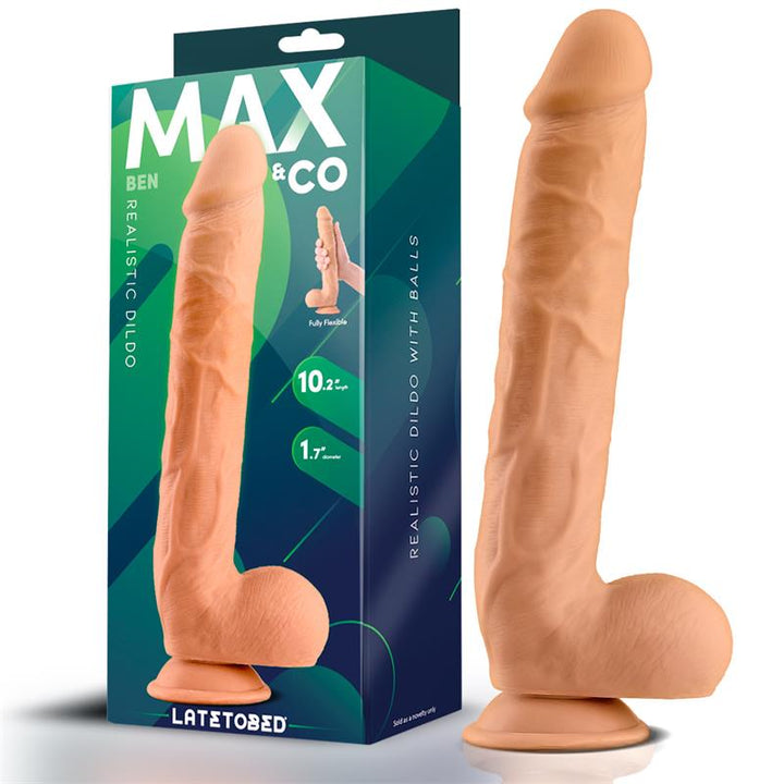 Ben Dildo Realista con Testiculos 102 Natural