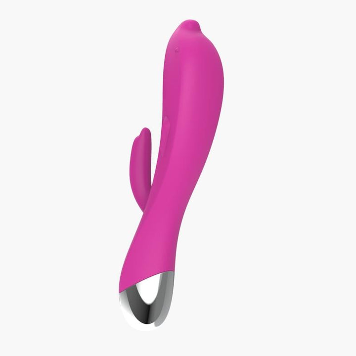 Vibrador Dolphin 6 Funciones USB Rosa