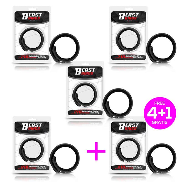 Pack 41 Anillo Pene Ajustable Silicona Solida 15 21 cm
