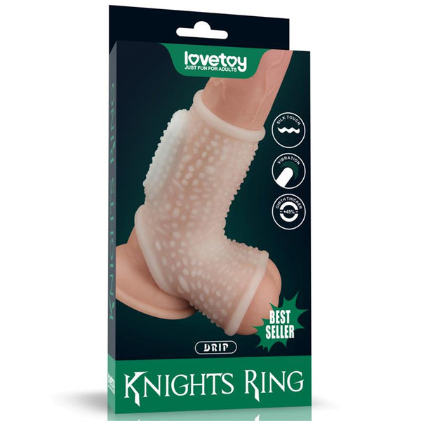 Funda el Pene y Testiculos con Vibracion Drip Knights