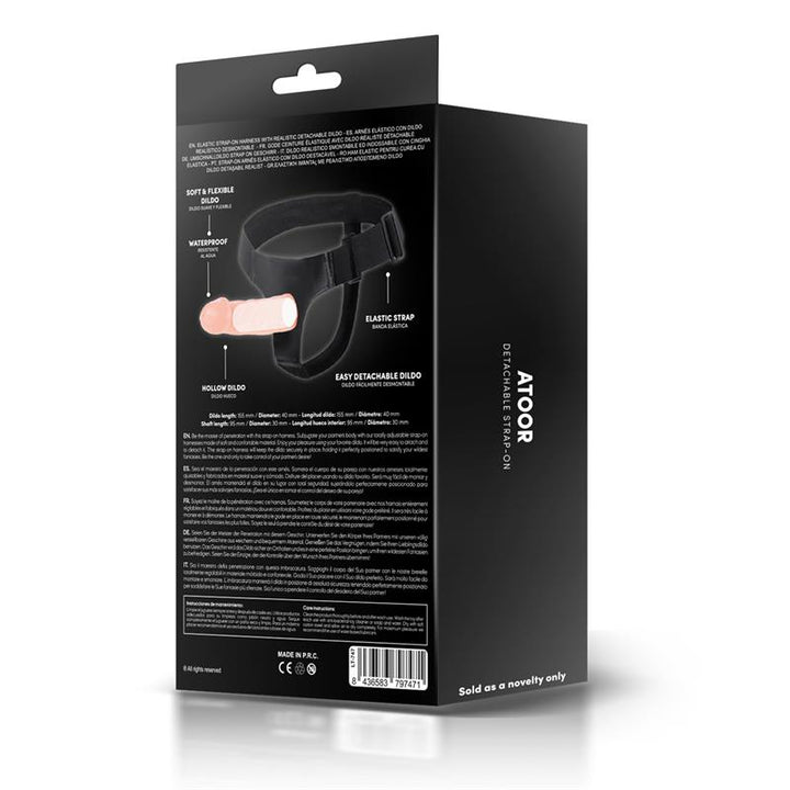 Atoor Arnes con Dildo Hueco Desmontable Vibracion y Control Remoto