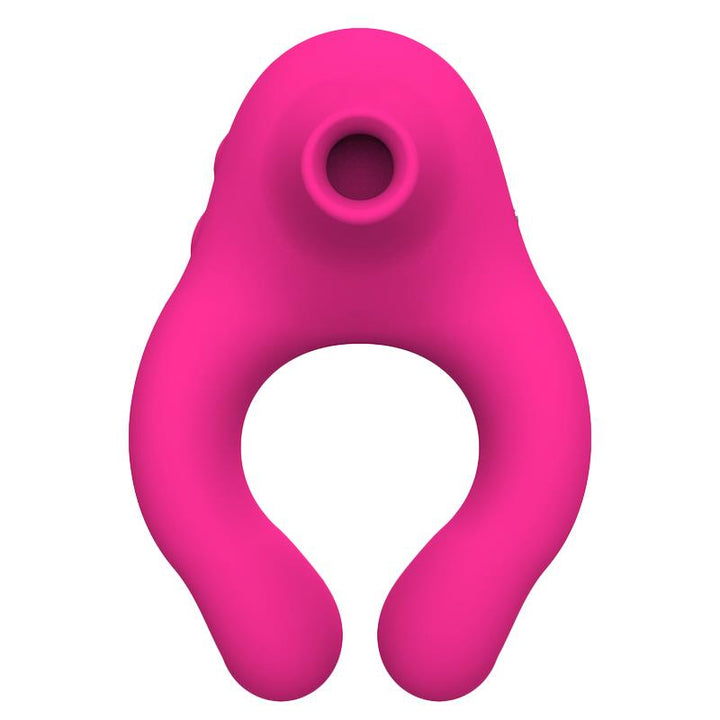 Sinqy Anillo Vibrador con Succionador de Clitoris 3 Motores con Control Remoto USB Magnetico