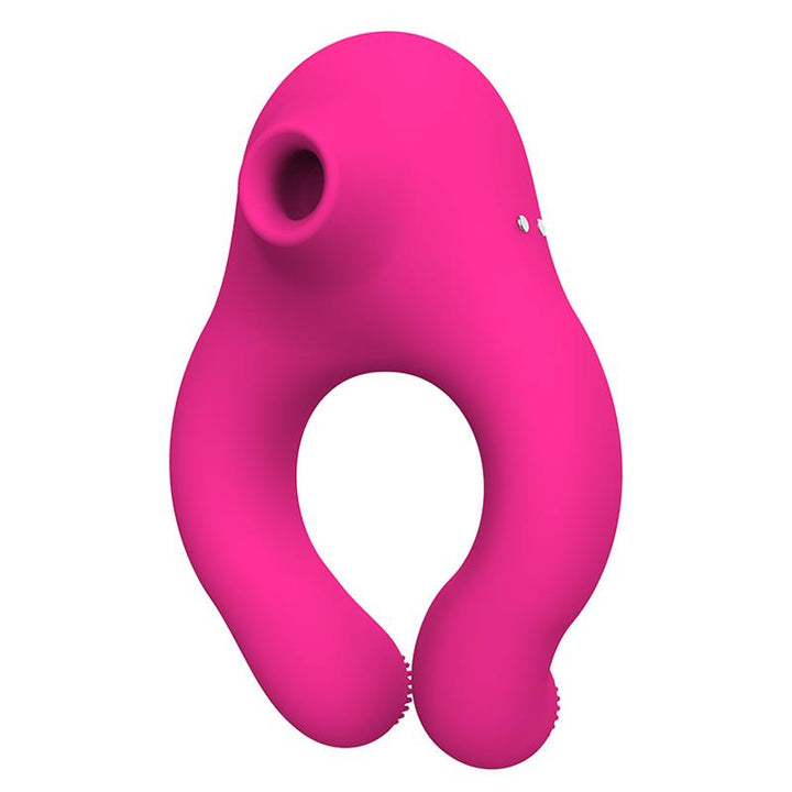 Sinqy Anillo Vibrador con Succionador de Clitoris 3 Motores con Control Remoto USB Magnetico