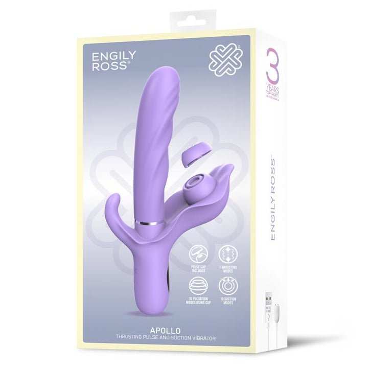 Apollo Vibrador con Funcion de Thrusting Pulsacion y Succion