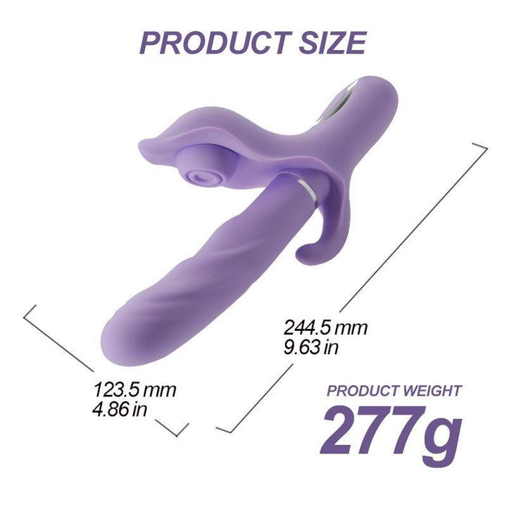 Apollo Vibrador con Funcion de Thrusting Pulsacion y Succion