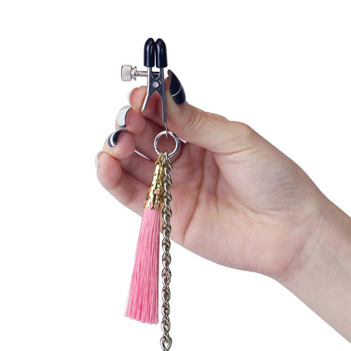 Cadena con Pinzas para Pezones y Clitoris