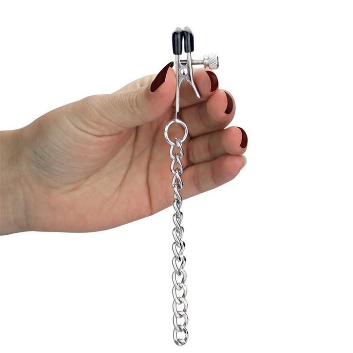 Cadena con Pinzas para Pezones y Clitoris