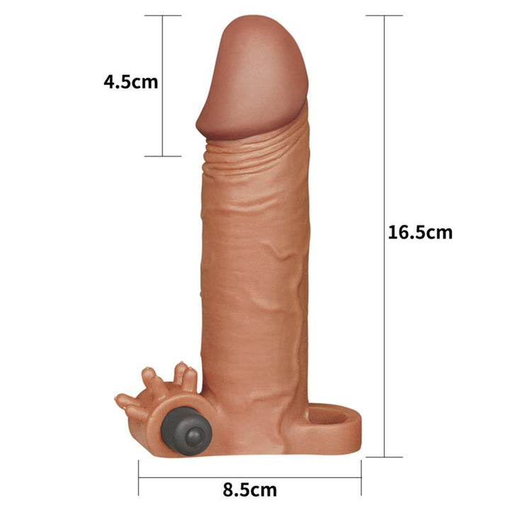 Funda para el Pene con Vibracion Add 2 Pleasure X Tender Marron