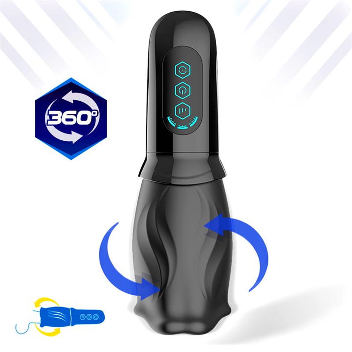Cuper Masturbador con Rotacion 360º Silicona USB