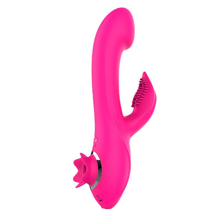 Magnoliapink Vibrador 3 en 1 con Estimulador de Clitoris y Rabbit USB