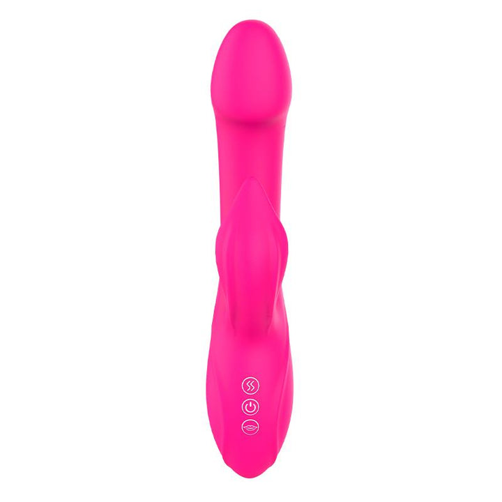 Magnoliapink Vibrador 3 en 1 con Estimulador de Clitoris y Rabbit USB