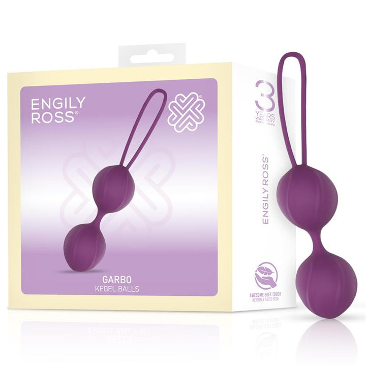 Garbo Bola Doble Kegel Silicona Purpura