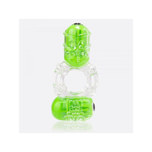 Anillo Vibrador Doble ColorPop Big O 2 Verde