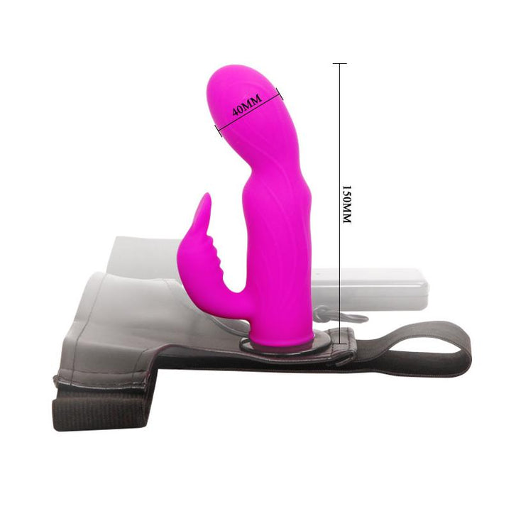 Baile Arnes con Dildo Purpura 15 cm