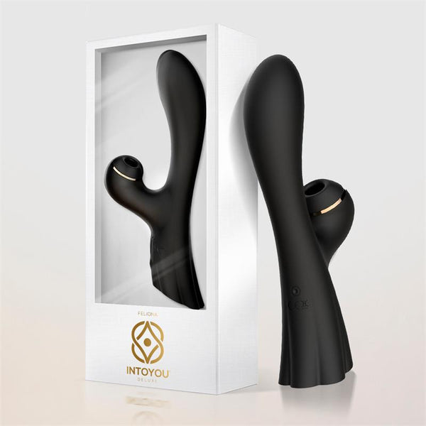 Feliona Vibrador y Succionador de Clitoris con Touch Control Punto G Negro